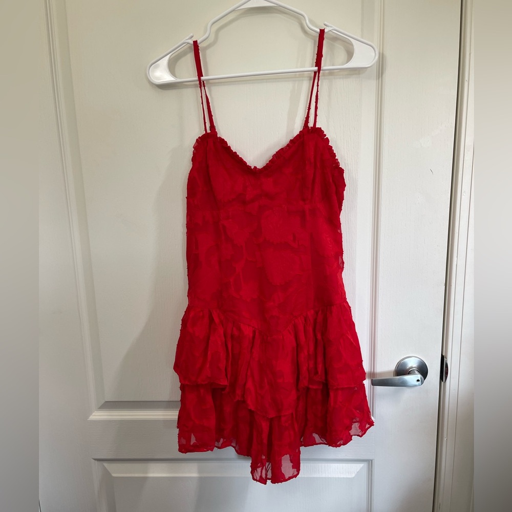 NWT Wild Fable red tiered mini dress. Stretch in back.no blemishes or odors.